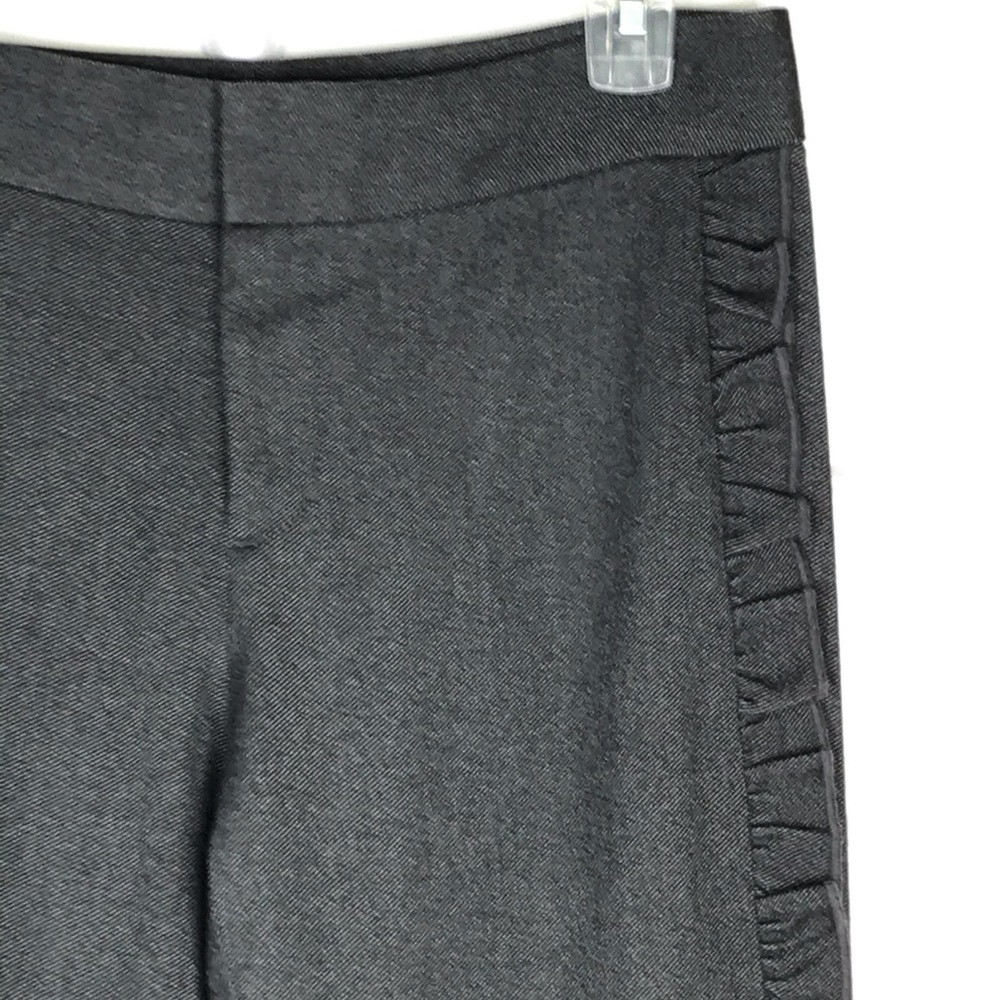 CLUB MONACO Gray Pants With Side Ruffle Trim Size 2 - Picture 12 of 13